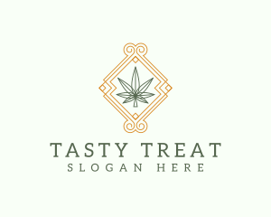 Marijuana Weed Leaf logo design