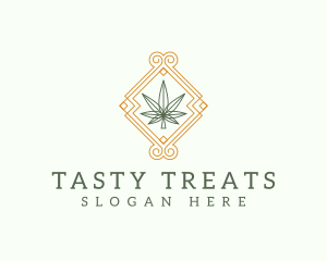 Edibles - Marijuana Weed Leaf logo design