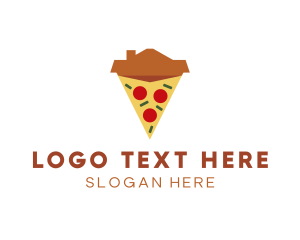 Deep Dish Pizza - Homemade House Pizza logo design