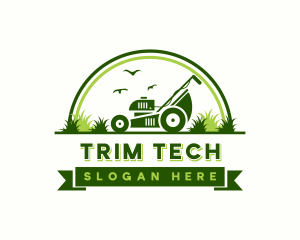 Landscaping  Grass Mower logo design