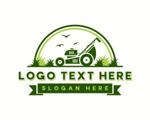 Gardening - Landscaping  Grass Mower logo design