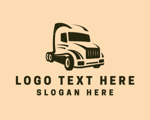 Driver - Freight Delivery Vehicle logo design