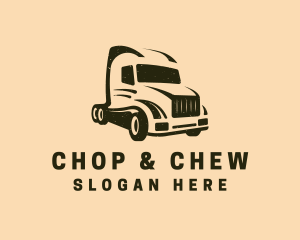 Delivery - Freight Delivery Vehicle logo design