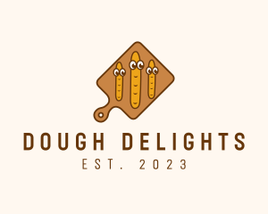 Dough - French Bread Serving Board logo design