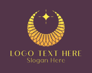 Fashion Designer - Elegant Moon Star logo design