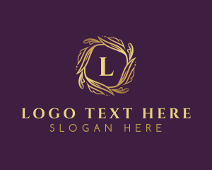Luxury - Foliage Wreath Nature logo design