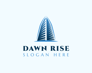 High Rise Building Realty logo design
