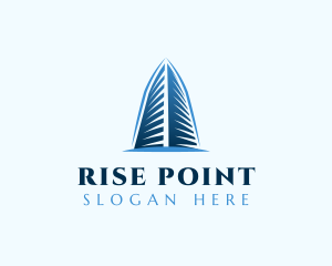 High Rise Building Realty logo design