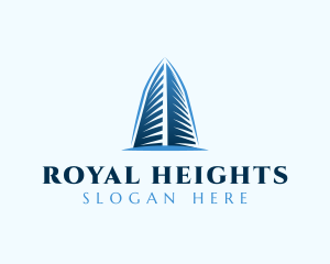 High Rise Building Realty logo design