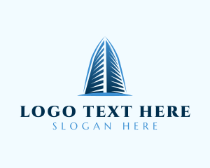 Office - High Rise Building Realty logo design