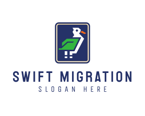 Migration - Digital Albatross Bird logo design