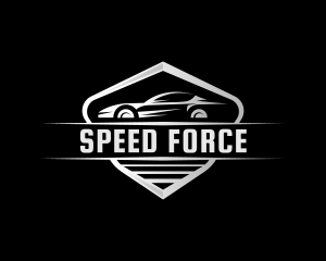 Speed Car Shield logo design