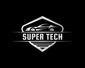 Speed Car Shield logo design