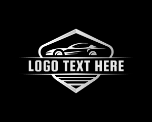 Luxury Car - Speed Car Shield logo design