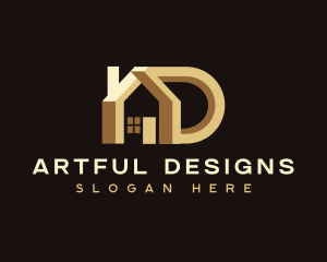 Home Realty Letter D logo design