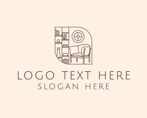 Homewares - Library Room Bookshelf logo design