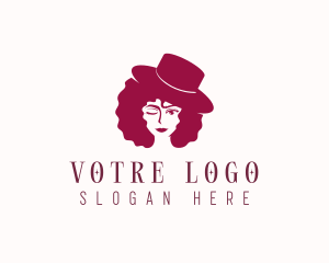 Afro Woman Lifestyle Logo