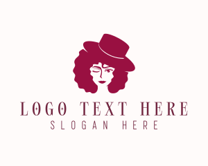 Afro Woman Lifestyle Logo