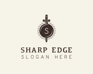 Stab - Medieval Dagger Weapon logo design