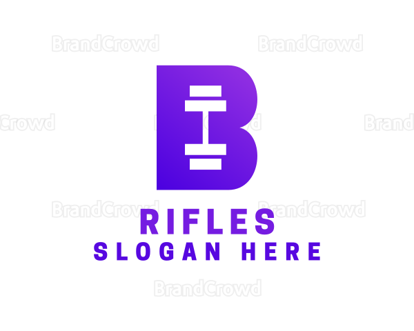 Violet Barbell B Logo