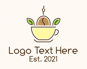 Caffeine - Organic Coffee Seed logo design