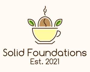 Cappuccino - Organic Coffee Seed logo design