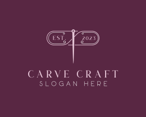 Craft Needle Sewing logo design