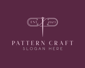 Craft Needle Sewing logo design