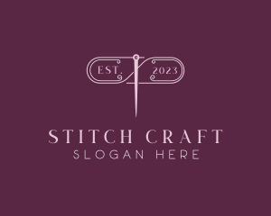 Craft Needle Sewing logo design