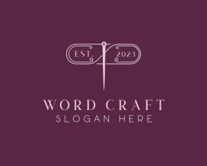 Craft Needle Sewing logo design