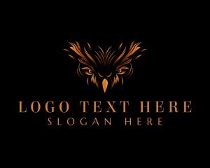Hooter - Night Owl Bird logo design