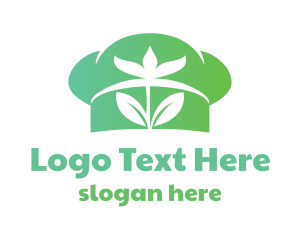 Hat - Green Flower Chef logo design