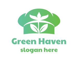 Green Flower Chef  logo design