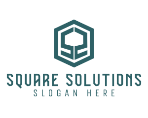 Business Hexagon Letter S logo design