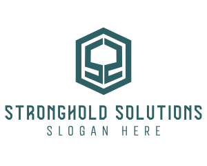 Business Hexagon Letter S logo design