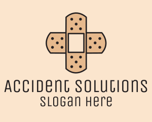 Accident - Adhesive Bandage Cross logo design