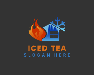 Ice Fire House logo design