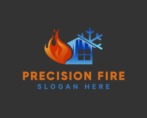 Ice Fire House logo design