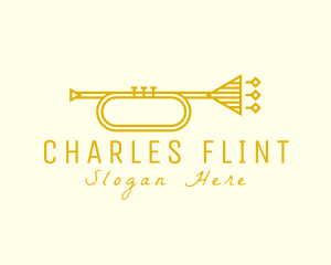 Elegant Retro Trumpet logo design