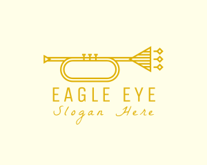 Elegant Retro Trumpet logo design