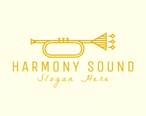 Band - Elegant Retro Trumpet logo design