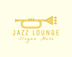 Jazz - Elegant Retro Trumpet logo design