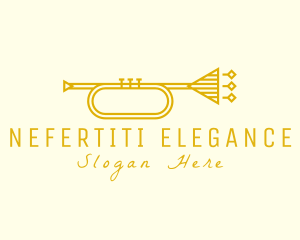 Elegant Retro Trumpet logo design