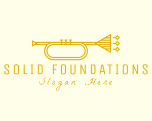 Band - Elegant Retro Trumpet logo design