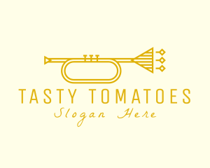 Elegant Retro Trumpet logo design