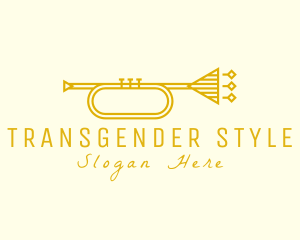 Elegant Retro Trumpet logo design