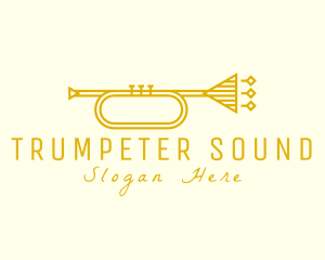 Trumpeter - Elegant Retro Trumpet logo design