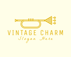 Old School - Elegant Retro Trumpet logo design