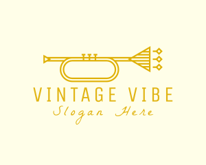 Retro - Elegant Retro Trumpet logo design