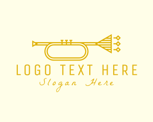 Retro - Elegant Retro Trumpet logo design